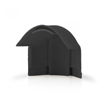 Kabelmanagement | Buis | Over de hoek | 1 Stuks | PVC | Zwart