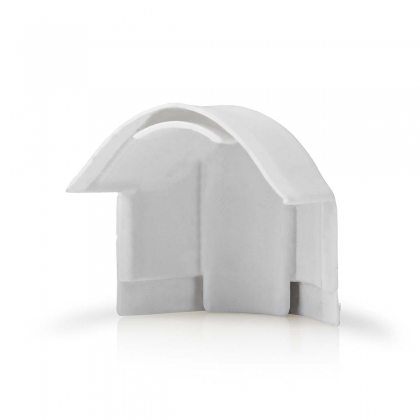 Kabelmanagement | Buis | Over de hoek | 1 Stuks | PVC | Wit