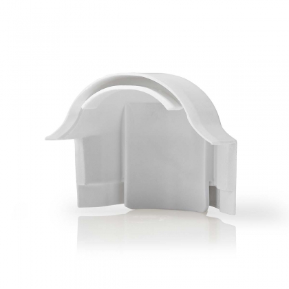 Kabelmanagement | Buis | Over de hoek | 1 Stuks | PVC | Wit