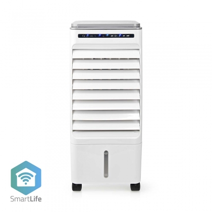 SmartLife Mobiele Aircooler | Watertankcapaciteit: 5 l | 3 Snelheden | 215 m³/h | Zwenkfunctie | Afstandsbediening | Uitschakeltimer | Ioniserende functie