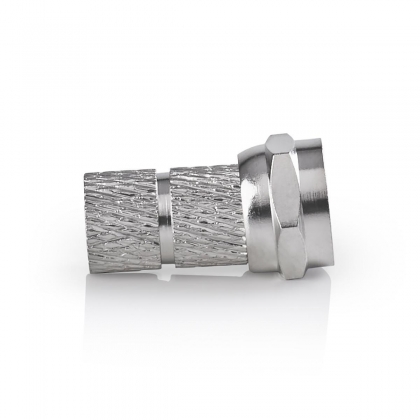 F-Connector | Recht | Male | Verguld | 75 Ohm | Twist-On | Diameter kabelinvoer: 5.5 mm | Koper | Metaal | 2 Stuks | Window Box