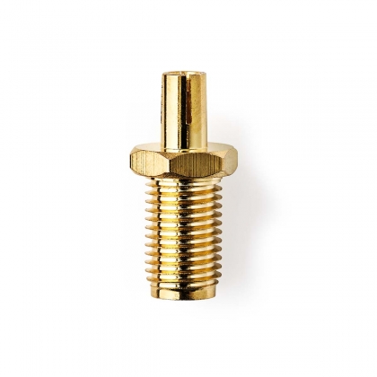 SMA-Adapter | SMA Female | TS9 | Verguld | 50 Ohm | Recht | Koper | Goud | 2 Stuks | Doos