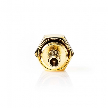 SMA-Connector | Recht | Male | Verguld | 50 Ohm | Krimp | Diameter kabelinvoer: 2.55 mm | Metaal | Goud | 2 Stuks | Doos