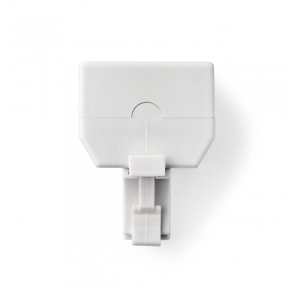 Telecom-Wandcontactdoos | Type Aansluiting: RJ11 | RJ11 Male | 2x RJ11 (4/6) Female | Splitter | ABS | Wit | Doos