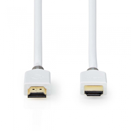 High Speed ​​HDMI™-Kabel met Ethernet | HDMI™ Connector | HDMI™ Connector | 4K@60Hz | ARC | 18 Gbps | 1.50 m | Rond | PVC | Wit | Doos