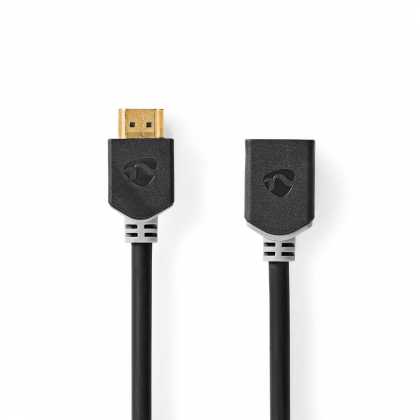 High Speed ​​HDMI™-Kabel met Ethernet | HDMI™ Connector | HDMI™ Output | 4K@60Hz | ARC | 18 Gbps | 2.00 m | Rond | PVC | Antraciet | Doos