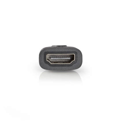 HDMI™-Adapter | HDMI™ Micro-Connector | HDMI™ Output | Verguld | Recht | ABS | Antraciet | 1 Stuks | Window Box