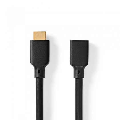 Ultra High Speed ​​HDMI™-Kabel | HDMI™ Connector | HDMI™ Output | 8K@60Hz | 48 Gbps | 1.00 m | Rond | 7.9 mm | Zwart | Doos