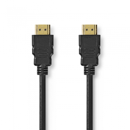 Ultra High Speed ​​HDMI™-Kabel | HDMI™ Connector | HDMI™ Connector | 8K@60Hz | 48 Gbps | 2.00 m | Rond | 6.5 mm | Zwart | Label