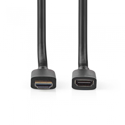 Ultra High Speed ​​HDMI™-Kabel | HDMI™ Connector | HDMI™ Output | 8K@60Hz | 48 Gbps | 1.00 m | Rond | 7.9 mm | Zwart | Envelop