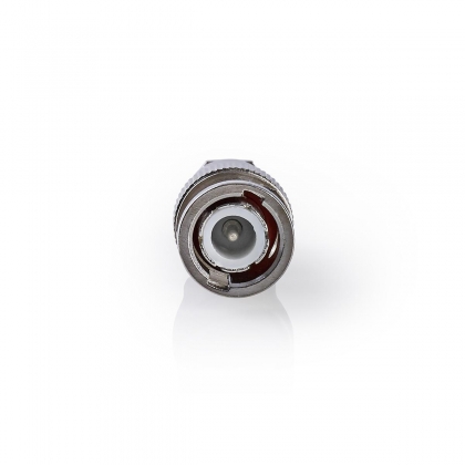 BNC-Kabelbeschermer | Recht | Male | Vernikkeld | 50 Ohm | Twist-On | Diameter kabelinvoer: 5.0 mm | Staal | Zilver | 25 Stuks | Polybag