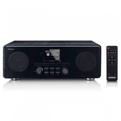 DAB+ FM-radio met CD MP3-speler Bluetooth Zwart