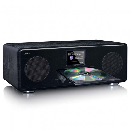 DAB+ FM-radio met CD MP3-speler Bluetooth Zwart