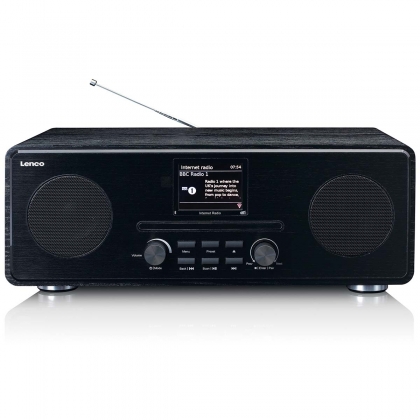 Internet / DAB+ / FM-radio met CD-speler en Bluetooth® Zwart