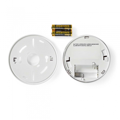 Koolmonoxidemelder | Batterij Gevoed | Batterijlevensduur tot: 5 Jaar | Met pauzeknop | Met testknop | 85 dB | Wit