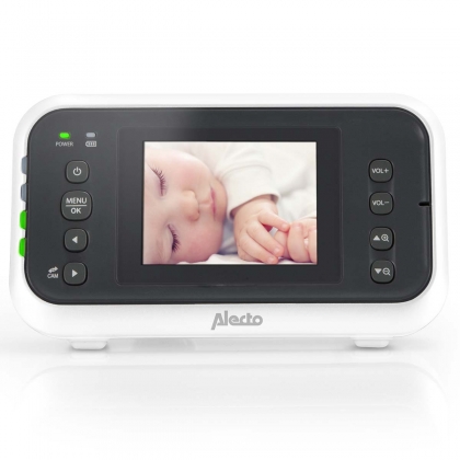 DVM-75 Video babyfoon met 2,4" kleurendisplay wit/antraciet