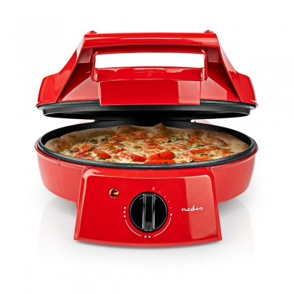 Pizzamaker en Grill | 30 cm | Regelbare temperatuur | 1800 W