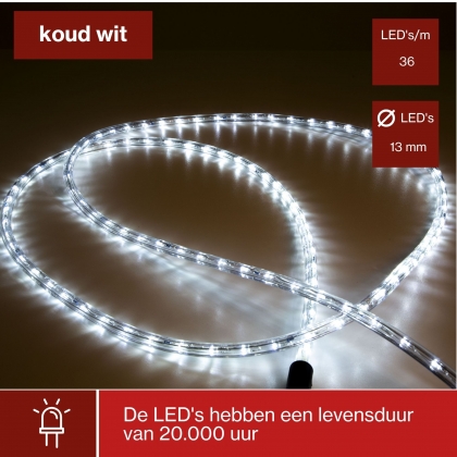 Flexibele led-lichtslang op haspel, 6500 °K, 2850 lm