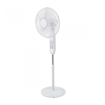 SmartLife Ventilator | Wi-Fi | 400 mm | Verstelbare hoogte | Draait automatisch | 3 Snelheden | Tijdschakelaar | Afstandsbediening | Android™ / IOS | Wit