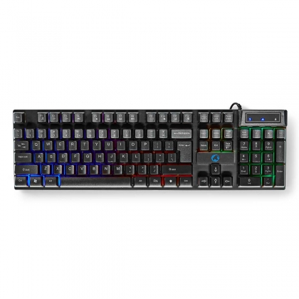 Gaming Combo Kit | 5-in-1 | Toetsenbord, Koptelefoon, Muis en Muismat | Zwart | QWERTY | US Internationaal