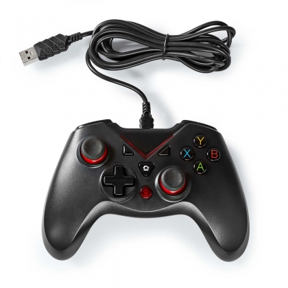 Gamepad | USB Type-A | USB Gevoed | PC | Aantal knoppen: 12 | Kabellengte: 1.60 m | Zwart