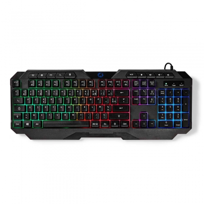 Bedraad Gaming Toetsenbord | USB Type-A | Membrane Toetsen | LED | AZERTY | Frans | USB Gevoed | Lengte stroomkabel: 1.30 m | Multimedia