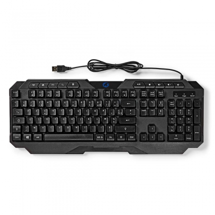 Bedraad Gaming Toetsenbord | USB Type-A | Membrane Toetsen | LED | AZERTY | Frans | USB Gevoed | Lengte stroomkabel: 1.30 m | Multimedia