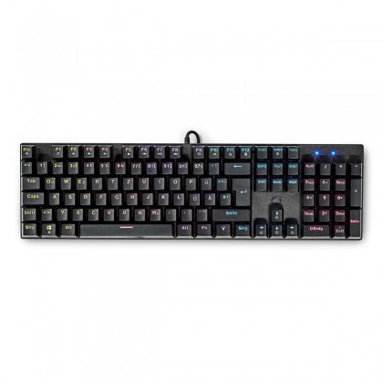 Bedraad Gaming Toetsenbord | USB Type-A | Mechanische Toetsen | LED | QWERTZ | Duits | USB Gevoed | Lengte stroomkabel: 1.50 m | Gaming