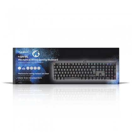 Bedraad Gaming Toetsenbord | USB Type-A | Mechanische Toetsen | LED | AZERTY | Frans | USB Gevoed | Lengte stroomkabel: 1.50 m | Gaming