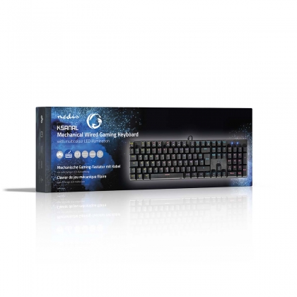 Bedraad Gaming Toetsenbord | USB Type-A | Mechanische Toetsen | LED | AZERTY | Frans | USB Gevoed | Lengte stroomkabel: 1.50 m | Gaming