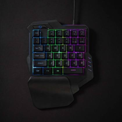 Bedraad Gaming Toetsenbord | USB Type-A | Membrane Toetsen | RGB | Enkelhandig | Universeel | USB Gevoed | Lengte stroomkabel: 1.60 m | Gaming