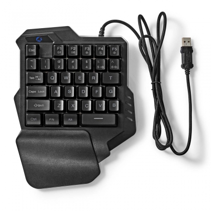 Bedraad Gaming Toetsenbord | USB Type-A | Membrane Toetsen | RGB | Enkelhandig | Universeel | USB Gevoed | Lengte stroomkabel: 1.60 m | Gaming