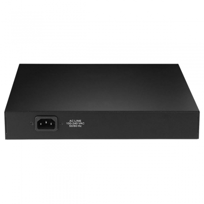 Lange afstand 8-poorts Gigabit Ethernet PoE+-switch met DIP-switch