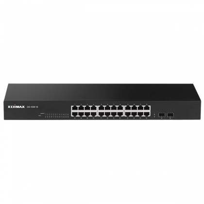 26-poorts gigabit-switch met 2 SFP-poorten