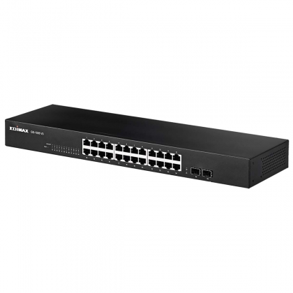 26-poorts gigabit-switch met 2 SFP-poorten