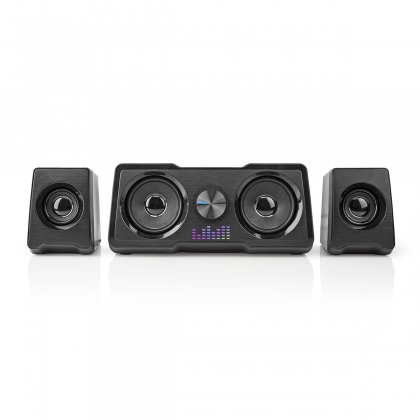 Gaming Speaker | Speaker-kanalen: 2.2 | USB Gevoed | 3,5 mm Male | 48 W | LED | Volumebediening