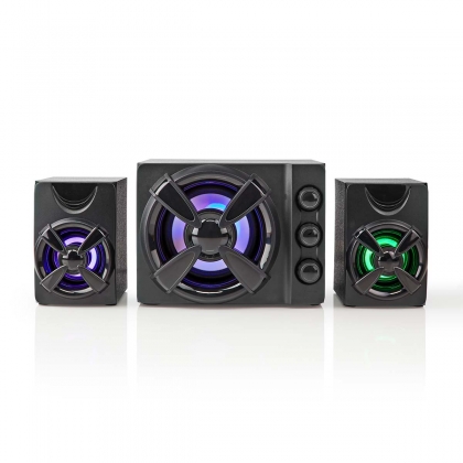 Gaming Speaker | Speaker-kanalen: 2.1 | USB Gevoed | 3,5 mm Male | 33 W | LED | Volumebediening