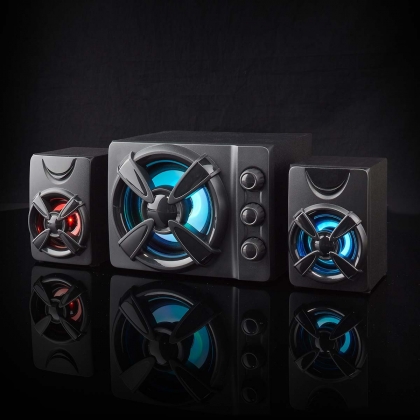 Gaming Speaker | Speaker-kanalen: 2.1 | USB Gevoed | 3,5 mm Male | 33 W | LED | Volumebediening