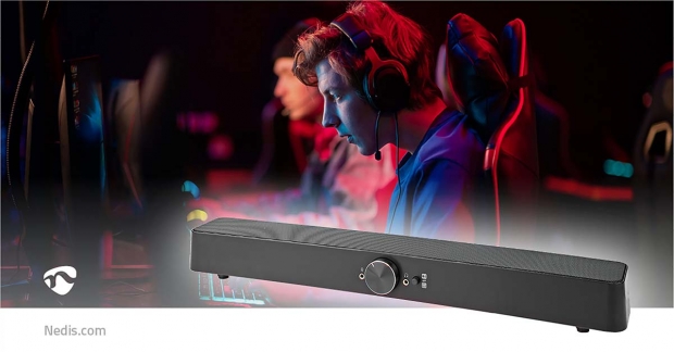 Gaming Speaker | Speaker-kanalen: 2.0 | USB Gevoed | 3,5 mm Male | 30 W | LED | Volumebediening | Output: 1x 3,5 mm