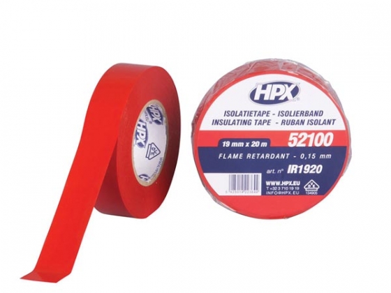 PVC isolatietape VDE - rood 19mm x 20m