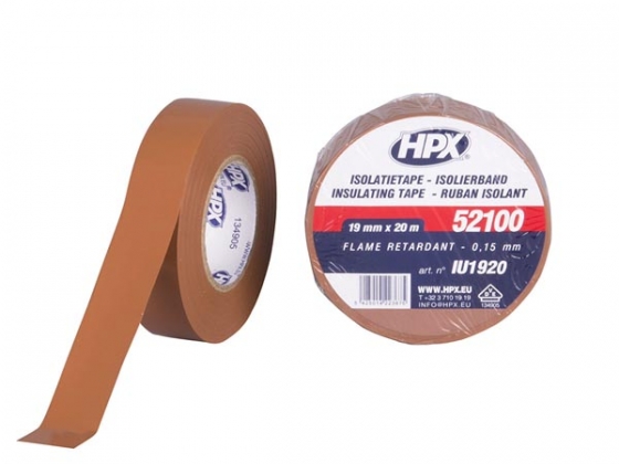 PVC isolatietape VDE - bruin 19mm x 20m