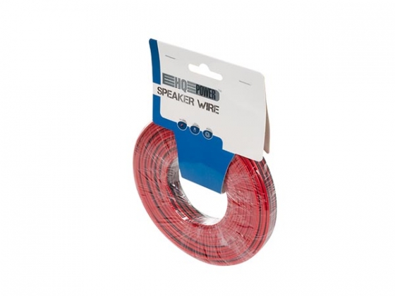 LUIDSPREKERKABEL - ROOD/ZWART - 2 x 1.50 mm² - 25 m