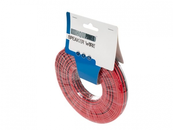 LUIDSPREKERKABEL - ROOD/ZWART - 2 x 2.50 mm² - 25 m