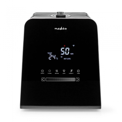 SmartLife Luchtbevochtiger | 110 W | Met Koele en Warme mist | 5.5 l | Hygrometer | Timer | Afstandsbediening | Nachtstand | Zwart