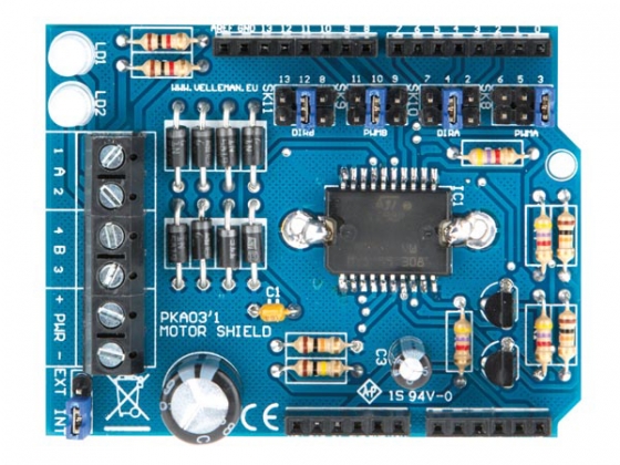 MOTOR & POWER SHIELD VOOR ARDUINO®