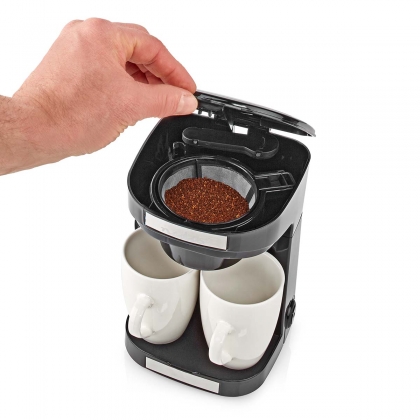 Koffiezetapparaat | Filter Koffie | 0.25 l | 2 Kopjes | Zwart