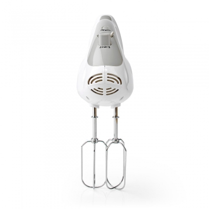 Handmixer | 200 W | 5-Snelheden | Turbo-functie | 2 Deeghaken / 2 Kloppers | Grijs / Wit