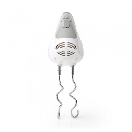 Handmixer | 200 W | 5-Snelheden | Turbo-functie | 2 Deeghaken / 2 Kloppers | Grijs / Wit