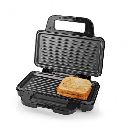 Sandwich maker | 900 W | 26.8 x 14.5 cm | Automatische temperatuurregeling | Aluminium / Kunststof