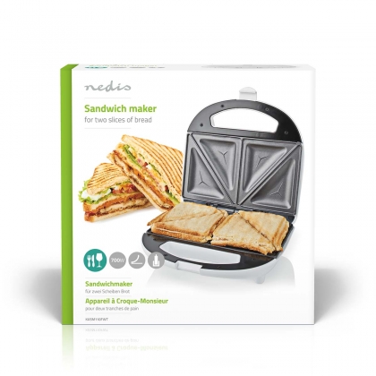 Sandwich maker | 700 W | 20.5 x 12 cm | Automatische temperatuurregeling | ABS